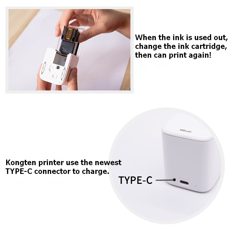Mbrush Portable Mobile Color Mini Handheld Printer WIFI USB for ios Android tattoo logo wireless Bluetooth A4 thermal printer Mbrush Portable Mobile Color Mini Handheld Printer WIFI USB for ios Android tattoo logo wireless Bluetooth A4 thermal printer