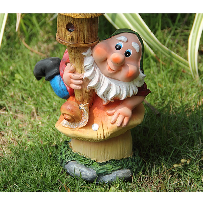 American Outdoor Landscape Solar Lamp Dwarf Cartoon Resin Art Sculpture LED Solar Light Villa Garden Decorations M5572 American Outdoor Landscape Solar Lamp Dwarf Cartoon Resin Art Sculpture LED Solar Light Villa Garden Decorations M5572