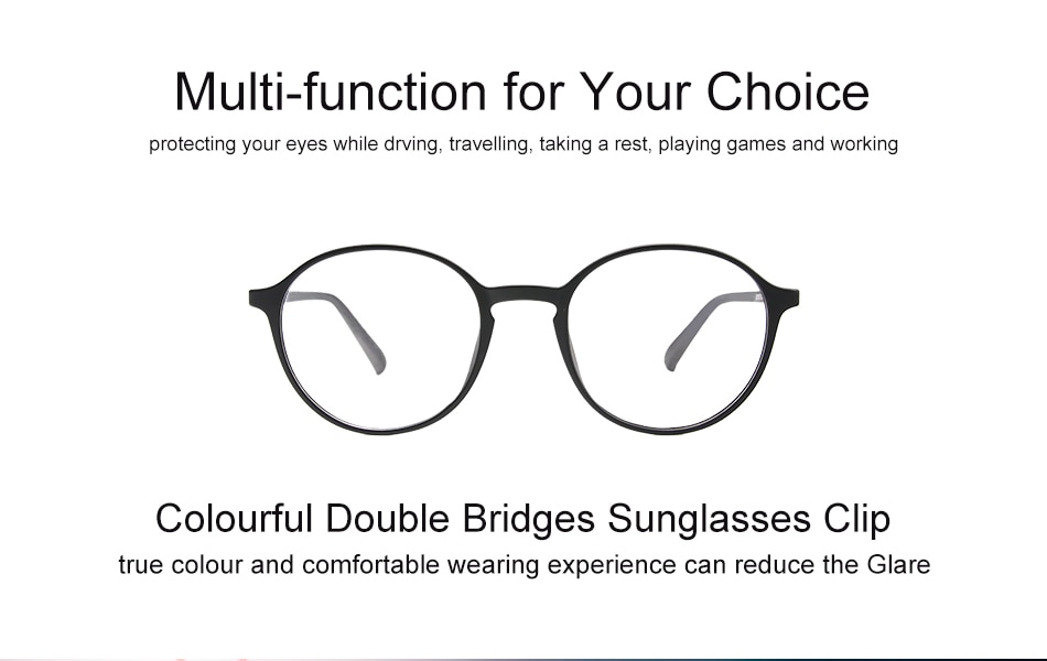 Bauhaus Brand Classic Clip On Sunglasses Men Women Magnet Eyewear Glasses Frames ultem Optical Glasses Frame