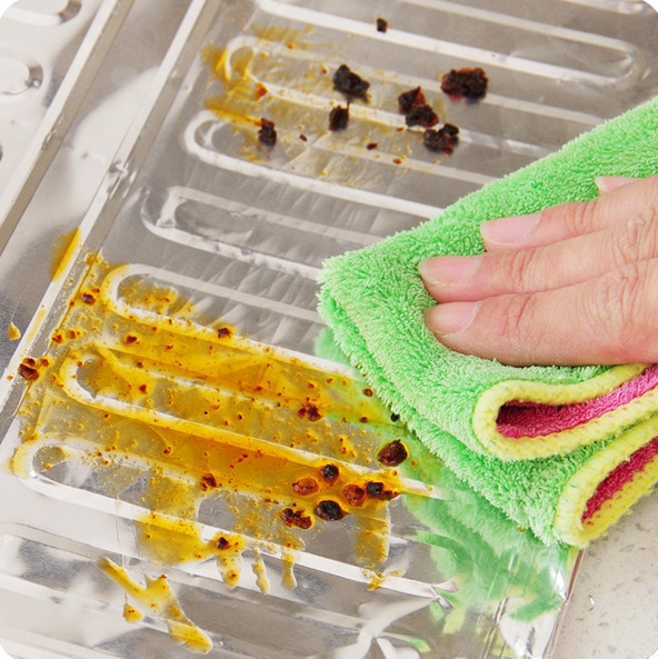 Kitchen gas cook baffle plate aluminum foil insulation plate frying heat insulation oil splashing baffle