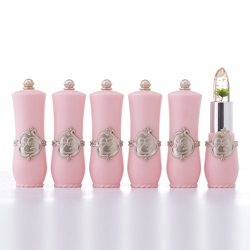 1PC 6 Colors MINFEI Color Changing Lipstick Flowers Transparent Jelly Moisturizing Lip Gloss Long Lasting Waterproof Lip Glaze